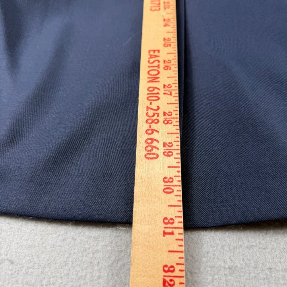Michael Kors Mens Suit 48R 40W Navy Blue Wool Blend 2 Piece Made Canada